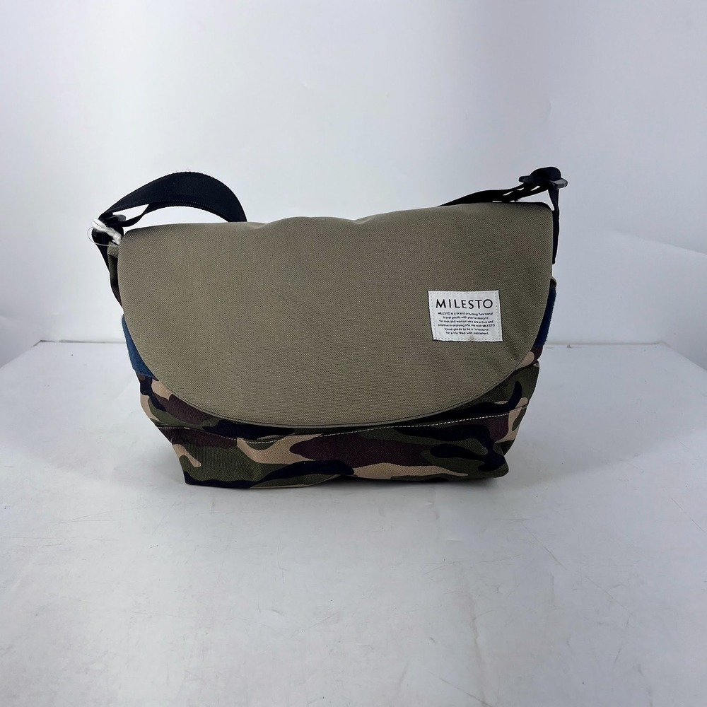 Milesto Floppy Messenger Bag L Camo Cordura Teflon MLS067-AMY New